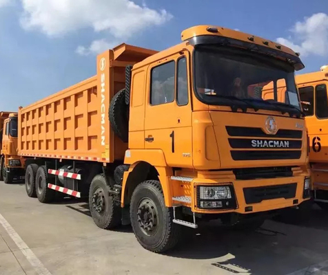 Heavy Duty Shacman F3000 8x4 Dump Truck Euro 2 Emission 380hp 10MT Diesel Tippers Hydraulic Suspension Of Cab
