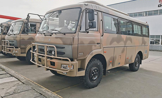 Dongfeng Off Road Vehicles 4x4 6x6 Off Road Bus 6.7m Body Manual Transmission
