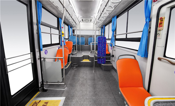 Customized 7m ZEV Electric Public Bus 22 Seats Full Load 250km Employee Shuttle Bus