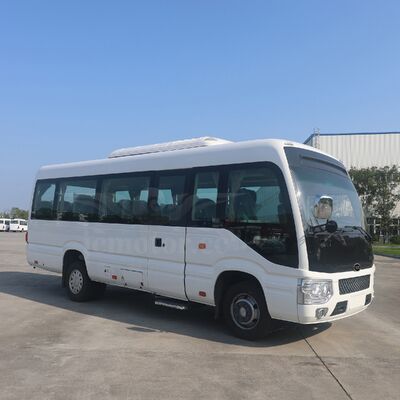 Luxury 25 seats Coaster Bus 2+2 Comfort Passenger Seating Layout With IVECO Powertrain and Chassis