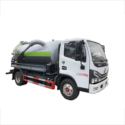 Small DONGFENG Sewage Vacuum Tanker  6MT Tank Diesel Engine 4.7 Cbm