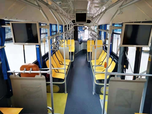Electric 30 Seater Luxury Passenger Bus 12m Wheelbase 6100mm