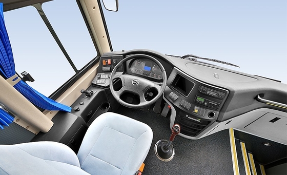 43 Seats Electric Shuttle Bus Mileage 380km Wheelbase 5200mm Coach Travel Bus