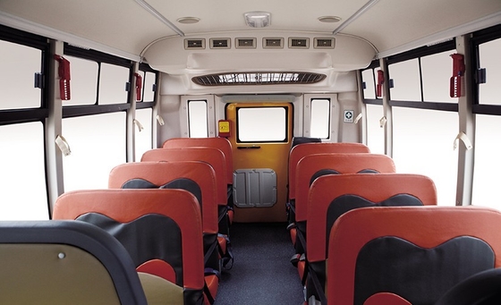 100hp 10 - 19 Seater Student Shuttle Bus 5.5m Diesel Engine Power 80km/h