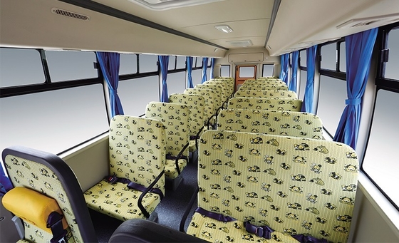 Students 130hp Yellow School Bus Transportation 7m 24 - 41 Seats Diesel Engine