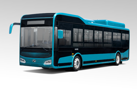32 Seater Luxury Electric Bus 12m Wheelbase 6100mm Mileage 300 - 450km