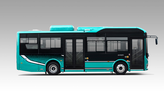 8m Electric Luxury Bus Wheelbase 4250mm 21 Seater Mini Bus Mileage 200 - 350km